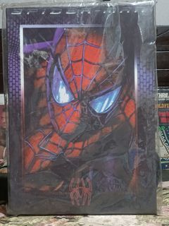 Sealed Vintage Spiderman Poster Framed in Wood from Japan