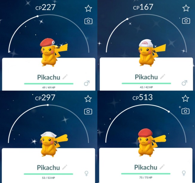 Hat Pikachu Pokemon Go Different Pikachu Pikachu Sinnoh Cap [SV