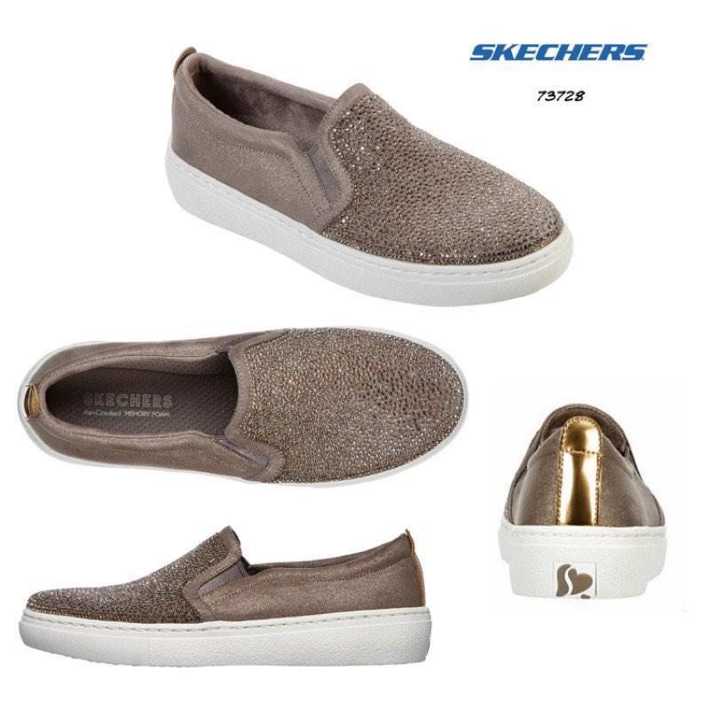 Skechers Goldie High Key Green Slip On Sneakers 73728