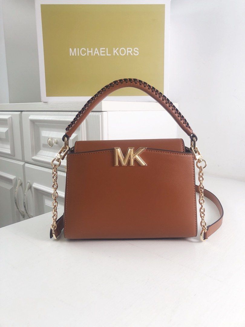 Michael Kors Karlie Women shoulder Bag New design MK 2116 Tan White Tan