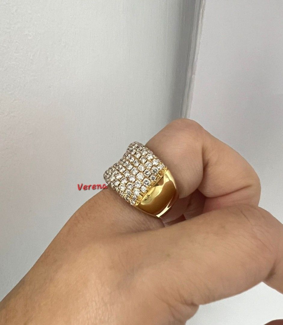 Wide band diamond ring store