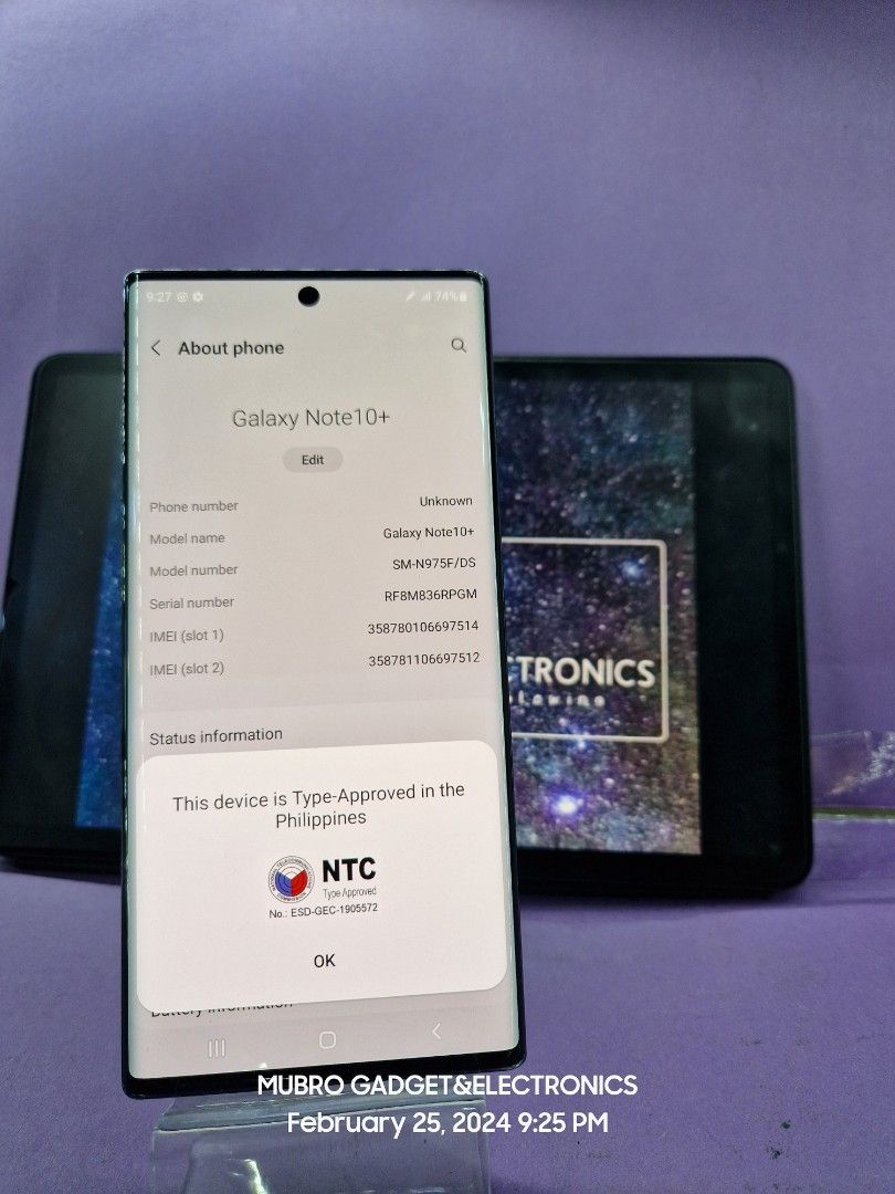 Sqmsung Note 10 plus (Category: Samsung) located in Quezon City. Submitted by mubrogadgets (Listing ID 1289690568, Image 3). Description: SUPER SALE!!! 🔥SAMSUNG Note 10 plus❤️ for sale or swap 12999 pesos only No issue no history of repair or issue ➡️Super linaw ng both camera ➡️Flagship Phone ➡️GAMING PHONE AND CAMERA PHONE ➡️HIGH QUALITY DISPLAY ➡️HIGH QUALITY PERFORMANCE •256gb/12gb • NTC approval •Dynamic AMOLED, HDR10+ •4300 mahh •Exynos 98