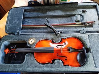 Strad bach copy violin 3/4 solid wood