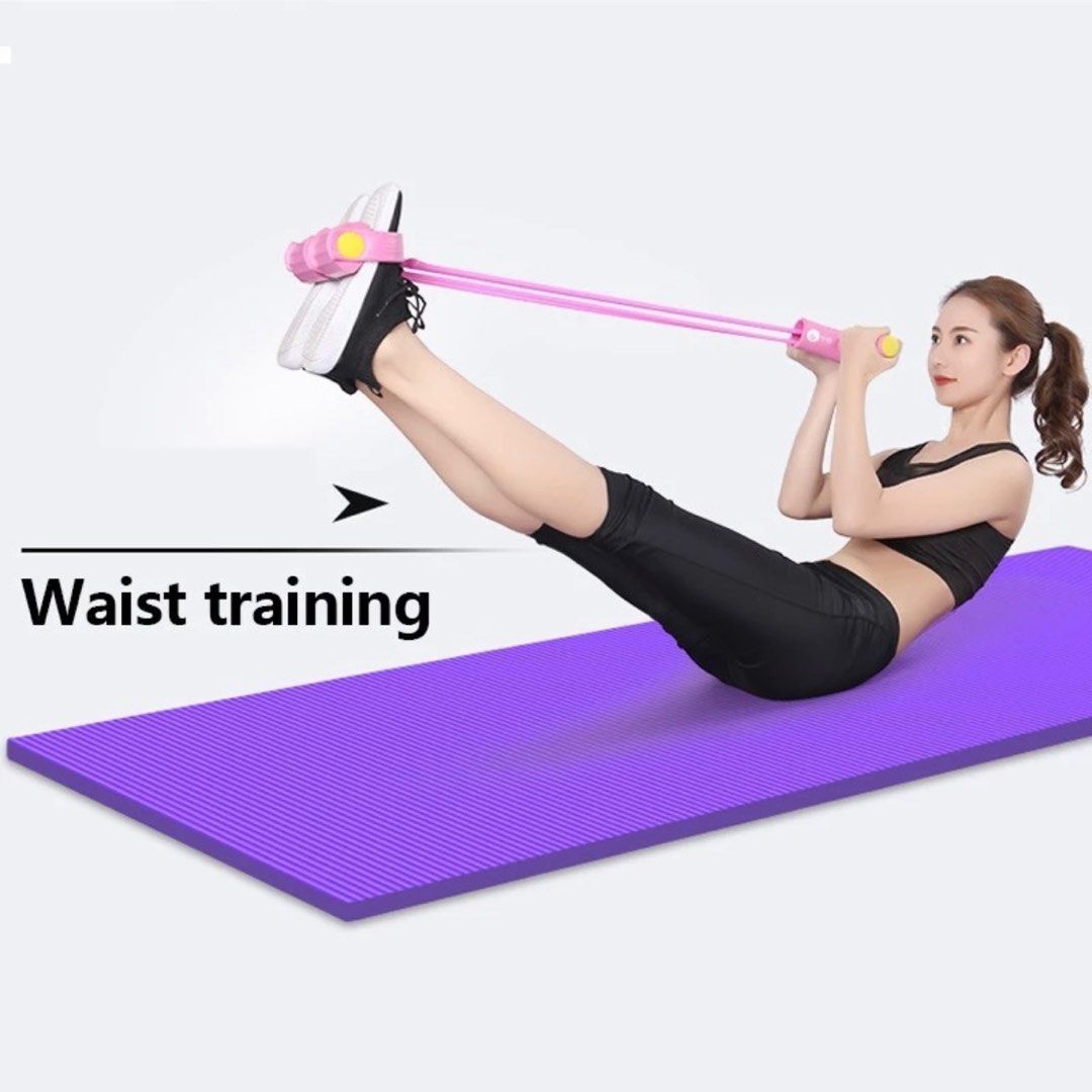 Stretching Muscle Toning Rope Sit Up Pull Rope Abdominal Training Home Workout Exercise Fitness Equipment Leg Waist Shoulder Training Rope