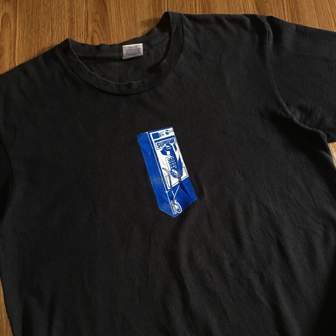 Supreme Phone Booth Tee Men s Fashion Tops Sets Tshirts