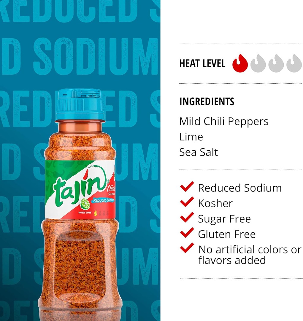 Tajin Clasico Chile Low Sodium Lime Seasoning oz, Food Drinks