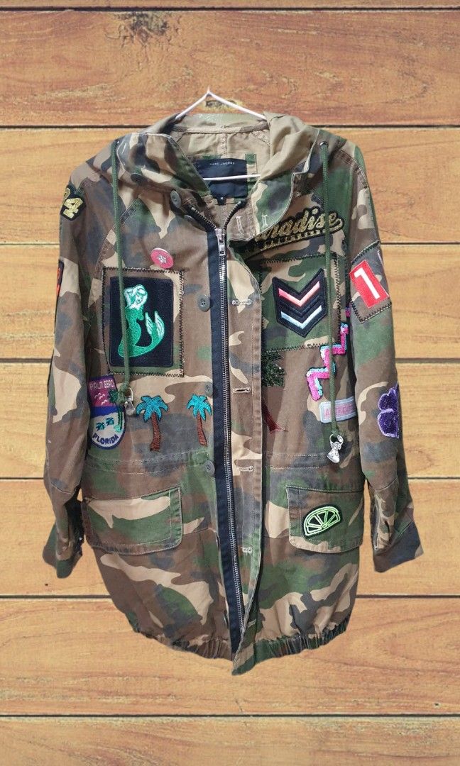 Marc jacobs camo jacket shop