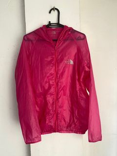 The North Face pink windbreaker size S to M