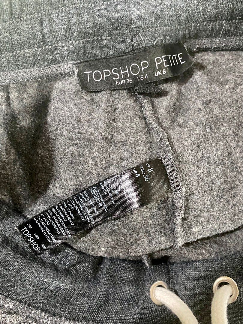 Topshop petite grey joggers best sale