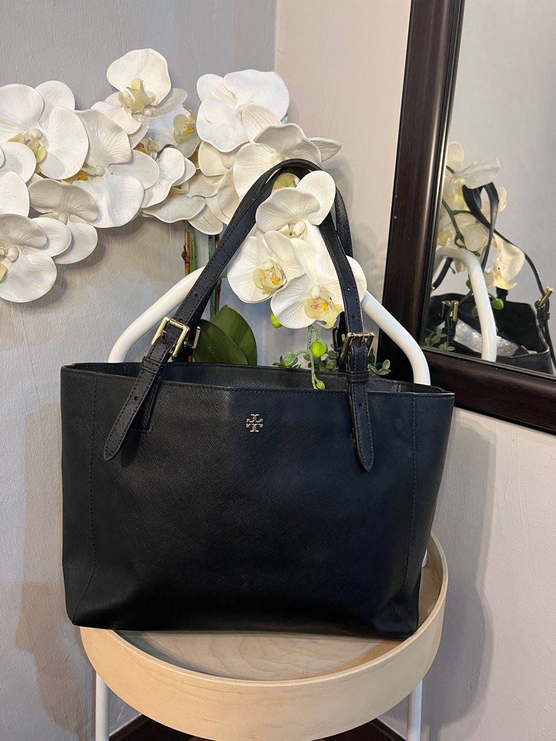 Tory burch saffiano leather tote bag sales