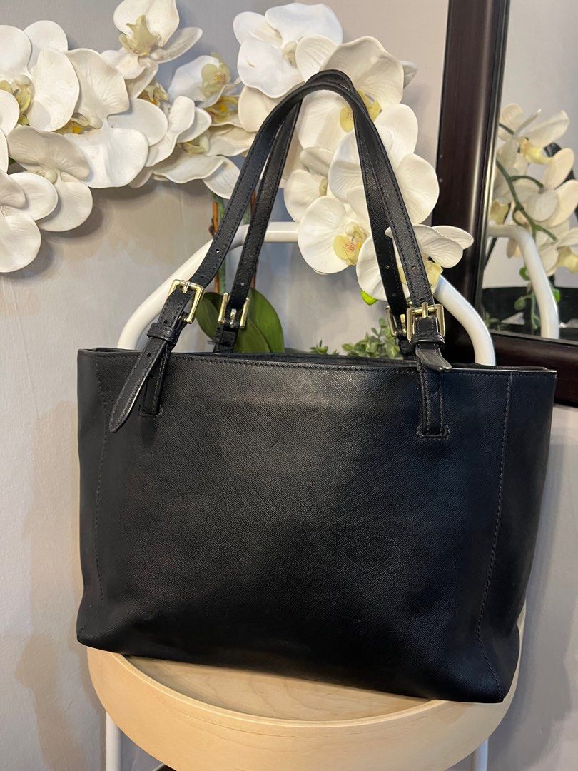 Tory Burch Saffiano Leather Tote Bag Women s Fashion Bags