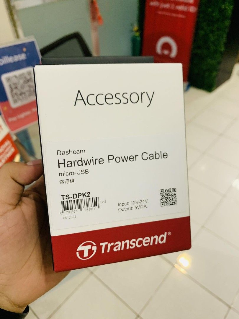 Transcend Dashcam Hardwire Kit Cable Micro USB TS-DPK2 (Category: Video Cameras) located in Makati City. Submitted by techubstoreandaccessories (Listing ID 1289830309, Image 3). Description: Transcend Dashcam Hardwire Kit Cable Micro USB TS-DPK2 Ready for Pick-Up / Same Day Delivery Via Lalamove‼️ DETAILS: ✅ Actual Picture Posted. ✅BRAND NEW, SEALED, & ORIGINAL. ✅7 Days Replacement for Factory Defects and 1year Limited Warranty. (Terms and condit