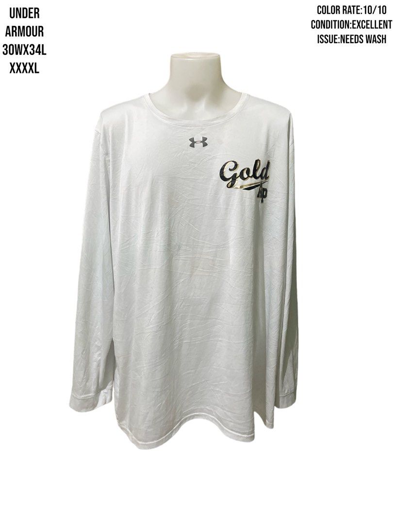 Gold under armour long sale sleeve