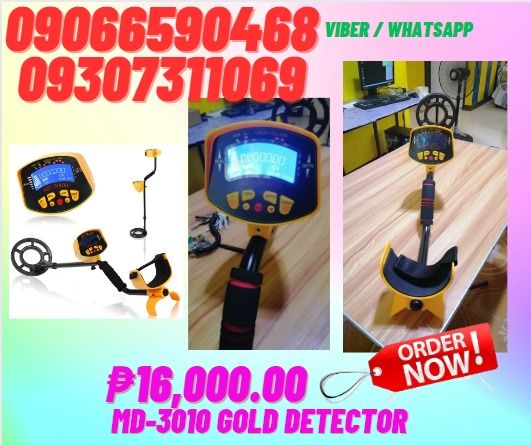 Underground Gold and Metal Detector MD3010 scanner (Category: Construction Tools & Equipment) located in Aroroy. Submitted by 09307311069 (Listing ID 1289749269, Image 1). Description: Gold and Metal Detector MD3010 scanner ₱16,000.00 MD3010 Metal Detector and Gold Detector 1.5 Meters Depth Price: 16,000 Fully Automatic and All Metal Detectors - Your detector detects all kinds of metal objects. Unless you have set for some objects that you don't 
