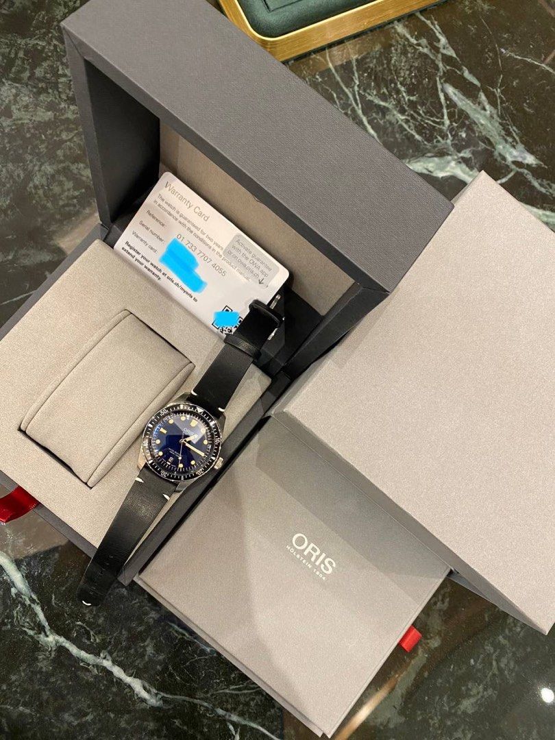 UNUSED 2023 ORIS DIVERS SIXTY FIVE REF 01 733 7707 4055 DARK BLUE DIAL 40MM AUTOMATIC WATCH FULL SET
