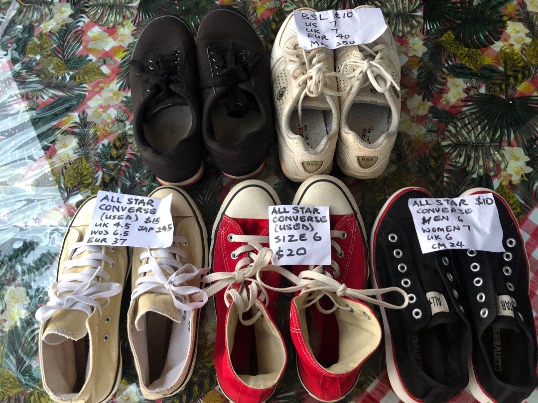 Vans to converse size outlet