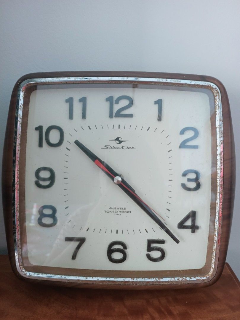 Vintage 4 Jewels Tokyo Tokei Clock, Furniture & Home Living, Home Decor