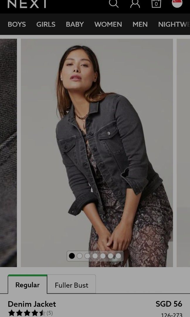 Next womens denim store jacket