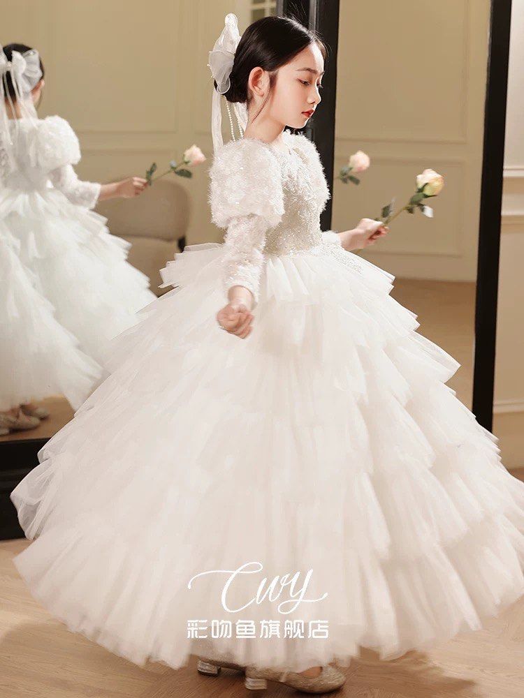 White gown cheap girls