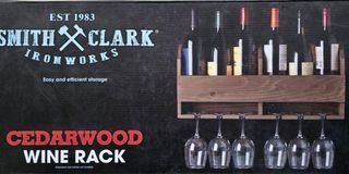 Wine rack 6 slots real cedarwood