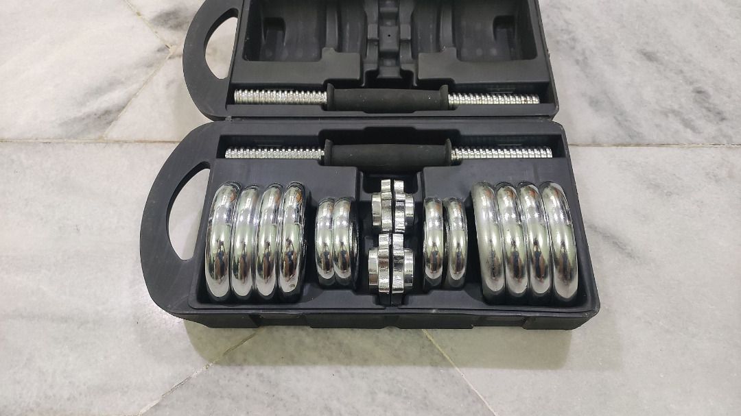 York 15kg dumbbell hotsell set