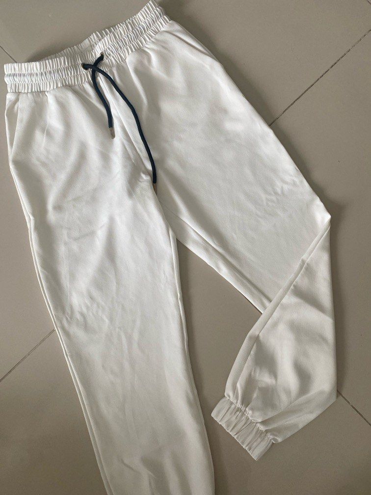Zara White Joggers