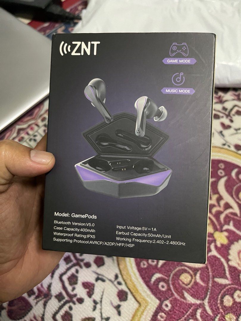 Znt gamepods bluetooth Audio Earphones on Carousell