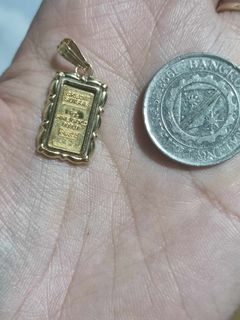 18k/24k pendant statue of liberty gold bar