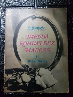 1970 RARE Philippine Ed. IMELDA R. MARCOS Biography Kerima Polotan Antique Vintage Filipiniana Book MALANG Cover Design