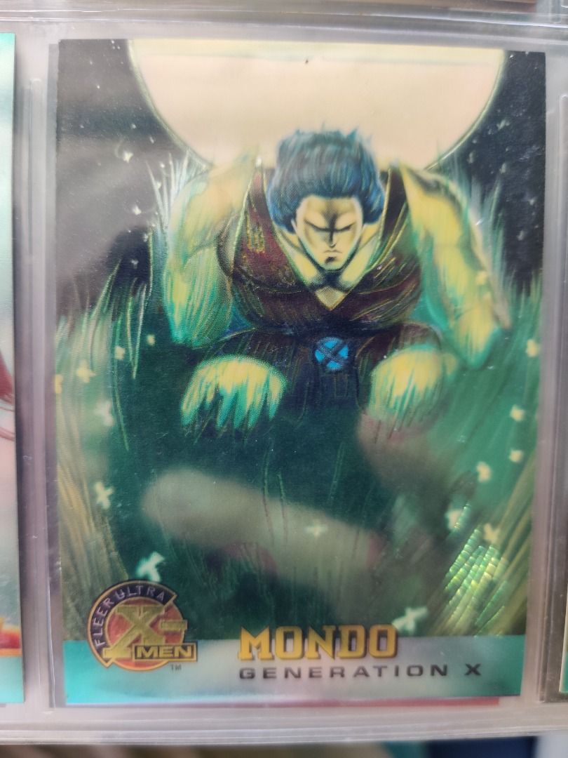 1995 Fleer Ultra X-Men Mondo (Category: Raw Singles) located in Kawit. Submitted by ryuko.matoi (Listing ID 1289988784, Image 1). Description: 1995 Fleer Ultra X-Men Mondo No reply means not interested No trade/swaps No reservation MOP - BDO & Cash Pick up location: Rosedale Reacsidences, Barangay San Sebastian, Kawit Cavite..