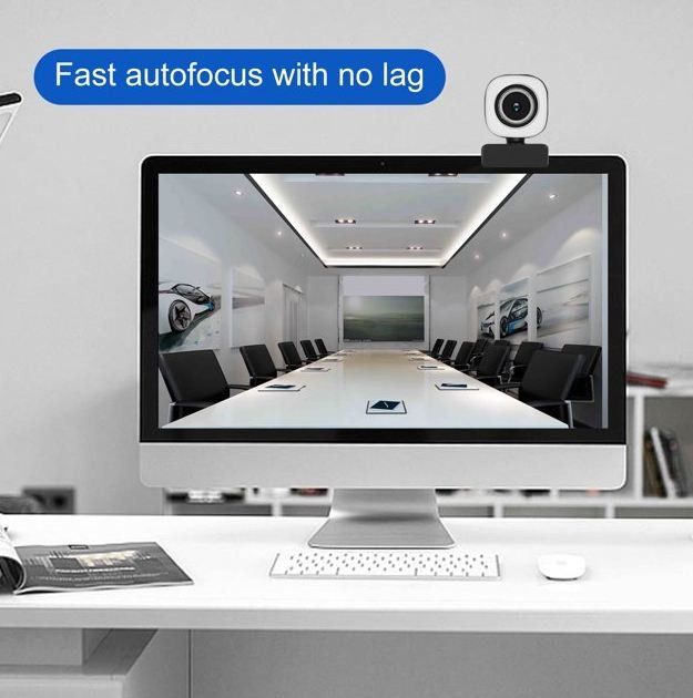 5680] Webcam Full Hd Compatible With Windows 10/8/7 And Mac OS X
