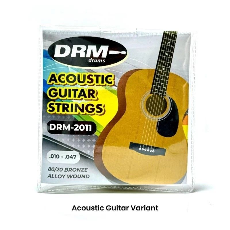 Acoustic Guitar String (Category: Musical Instruments) located in Manila. Submitted by ariesmediamusicsports (Listing ID 1290068303, Image 1). Description: The DRM Acoustic and Electric Guitar Strings Set is a high-quality set of strings designed for both acoustic and electric guitars. These strings are made from durable materials that produce a rich and vibrant tone. They are perfect for musicians of all skill levels, whether you are a beginner 
