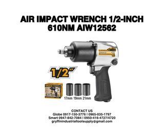 Air impact wrench 1/2-INCH 610Nm AIW12562