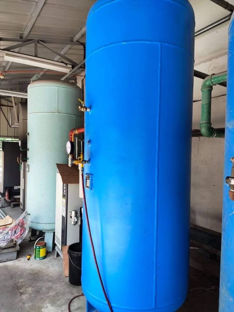 Air Tank 2,000 Liters Capacity (Category: Construction Tools & Equipment) located in Imus. Submitted by double.crane_98 (Listing ID 1289980571, Image 2). Description: Vertical Air Receiver Tank with free accessories 🎁🎁🎁 - (1) Pressure relief valve - (1) Pressure gauge - (1) Drain Valve (Manual) Capacity: 2000 Liters ✓ 10 bars capacity ✓ Locally manufactured ✓ Free delivery within Manila and nearby areas 🚚🚚🚚🚚 ✓ with DOLE documentation ✓ Hyd
