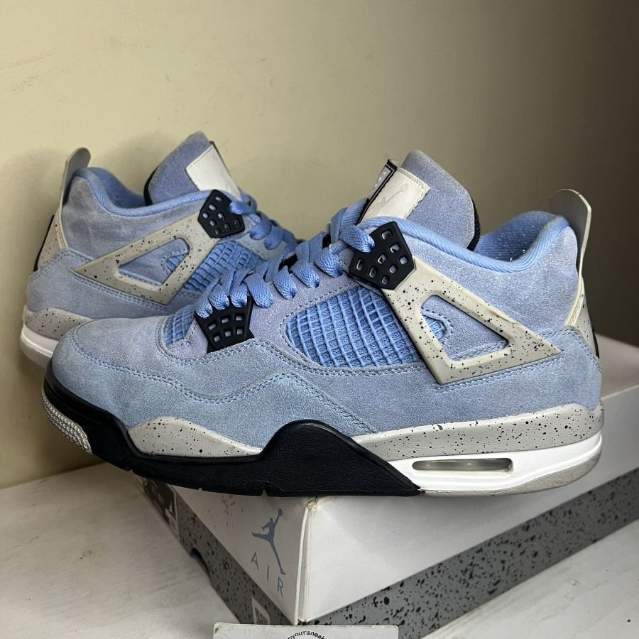 AJ IV / Air Jordan 4 Retro UNC University Blue, Fesyen Pria ...