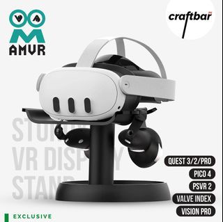 AMVR Universal VR Display Stand compatible with Meta Quest 3 and Apple Vision Pro | craftbarPH