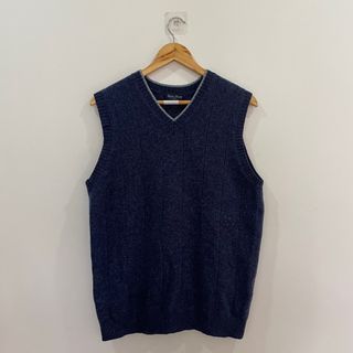 Aqua Blue Wool Vest