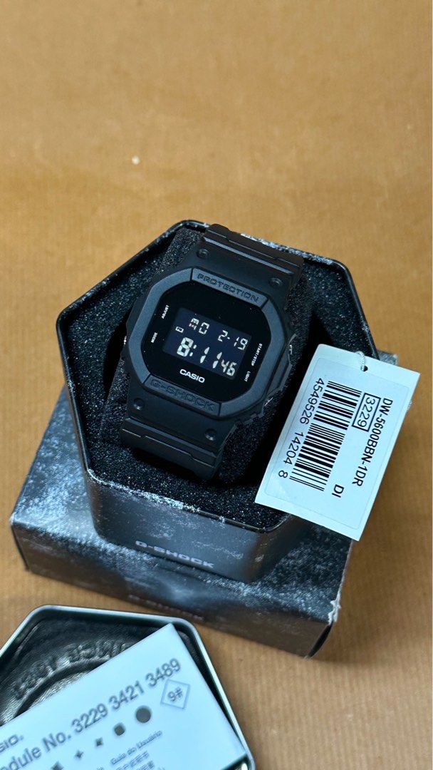 AUTHENTIC 100 ORIGINAL G SHOCK DW 5600BBN 1DR CLOTH BAND