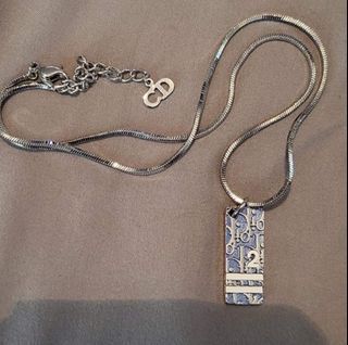 Authentic Christian Dior Blue Trotter Necklace