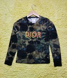 Authentic Dior Long sleeves, Christian Dior Rasta Logo Camouflage