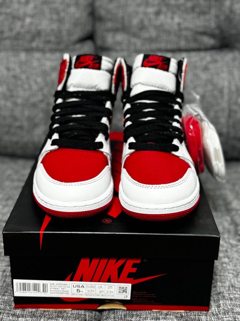 Authentic Jordan 1 Retro high OG Heritage with receipt! (Category: Sneakers) located in Manila. Submitted by solestars (Listing ID 1290083130, Image 3). Description: Selling authentic Jordan 1 Retro high OG Heritage with receipt! Size: 5y For more info. Just text or call at 09177142503 Thankyou!.