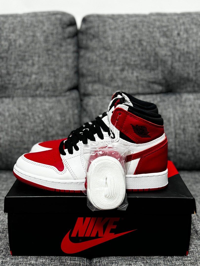 Authentic Jordan 1 Retro high OG Heritage with receipt! (Category: Sneakers) located in Manila. Submitted by solestars (Listing ID 1290083130, Image 2). Description: Selling authentic Jordan 1 Retro high OG Heritage with receipt! Size: 5y For more info. Just text or call at 09177142503 Thankyou!.