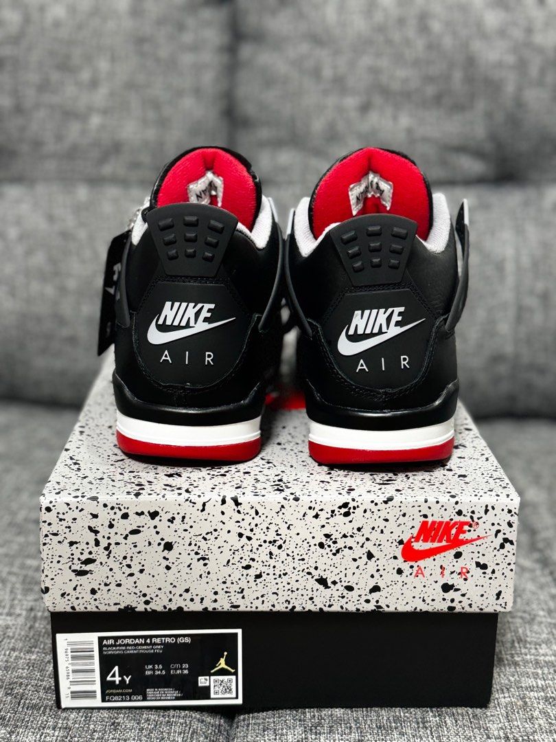 Authentic Jordan 4 Retro Bred Reimagined with receipt!, Men's Fashion ...