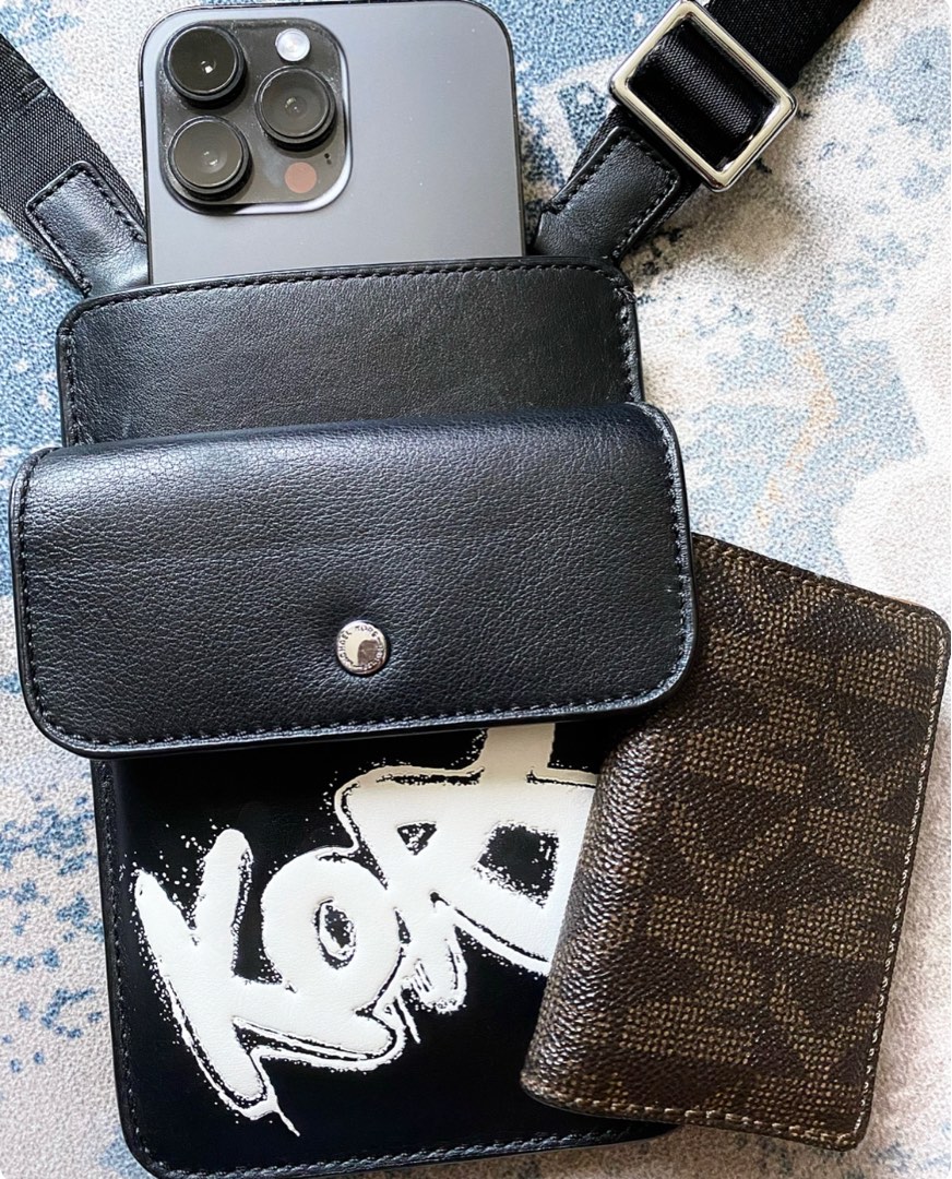 Authentic Michael Kors Pouches Sling bag Card Holder Luxury