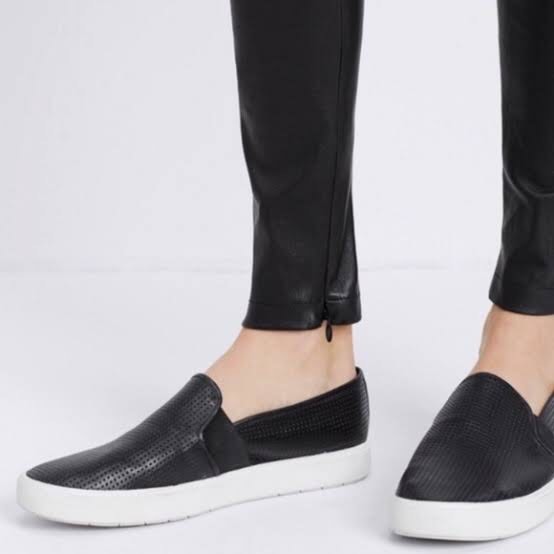 Vince leather slip on hot sale
