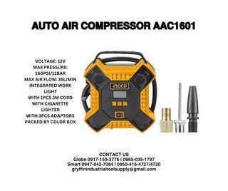 Auto air compressor AAC1601