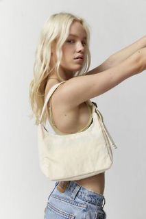 [onhand] BAGGU Mini Nylon Shoulder Bag in Ivory