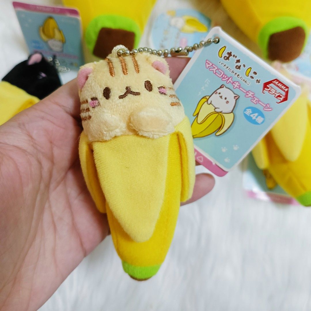 Bananya plush keychain on sale