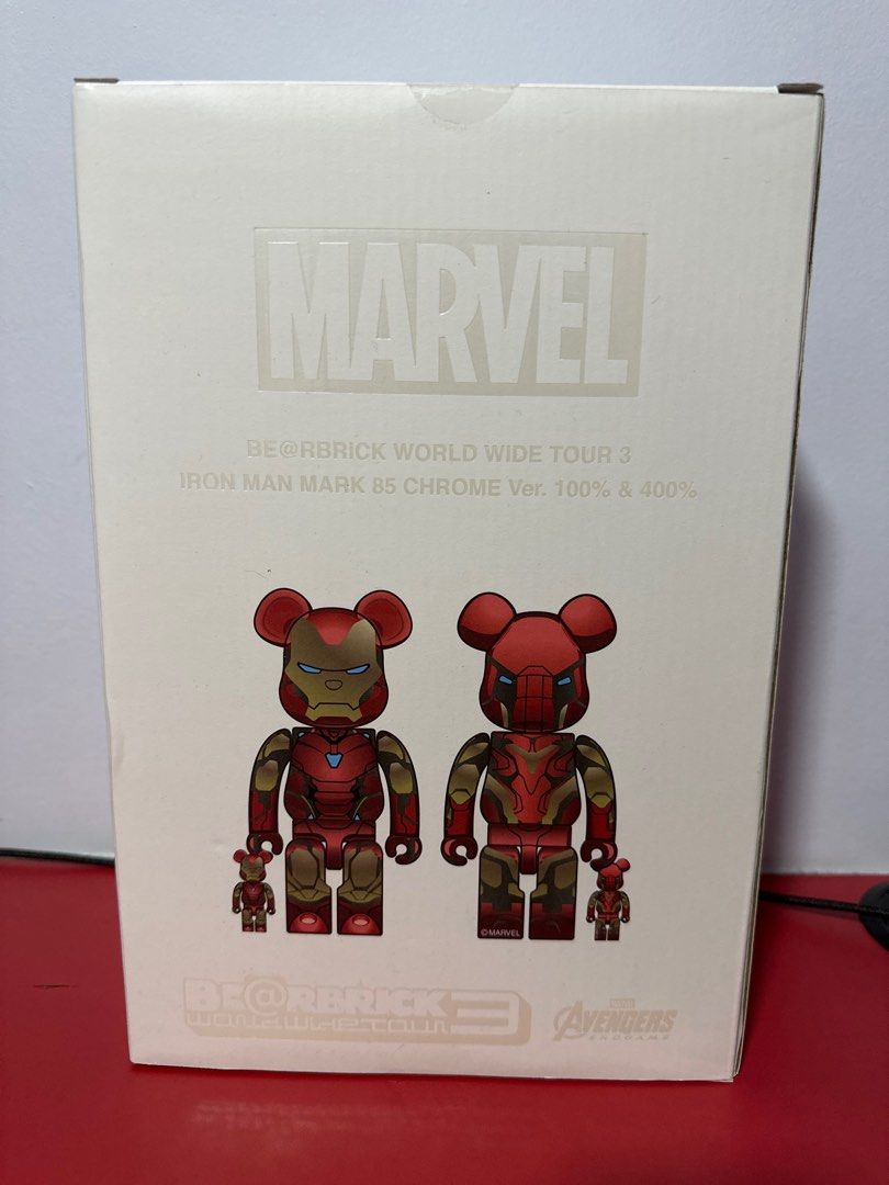 Bearbrick Iron Man Mark 85 Chrome, Hobbies & Toys, Toys