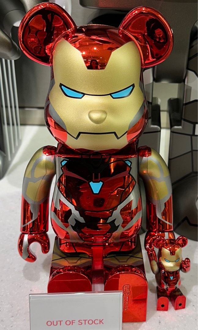 その他 BE@RBRICK IRON MAN MARK85 CHROME 1000% 🥇現貨🥇Bearbrick 400% 100% IRON MAN MARK85 CHROME
